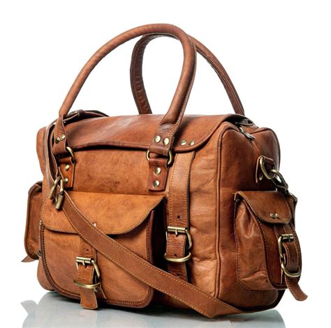 leather travel bag for woman